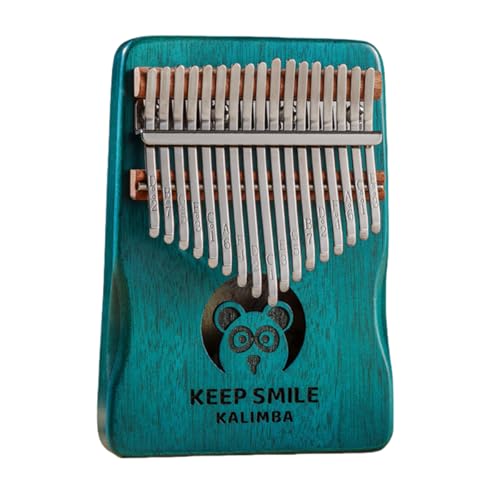 Kalimba Daumenklavier mit 21 Tasten/17 Tasten tragbares Musikinstrument für Anfänger Musikgeschenk für Musikliebhaber (Panda S)