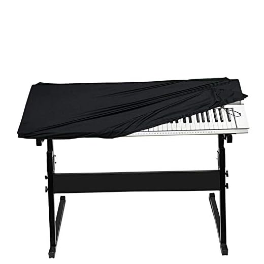 Copertina del pianoforte, Gifort Copertura Antipolvere Copertina del pianoforte per 88 Tasti-Tastiera, Nero