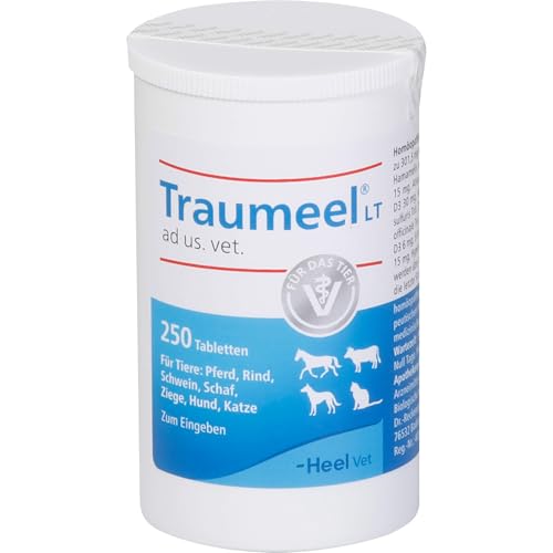 Traumeel LT ad us. vet. 250 Tabletten | Natürliches Tierarzneimittel für Hunde, Katzen, Pferde, Rinder, Schweine, Schafe und Ziegen | Made in Germany