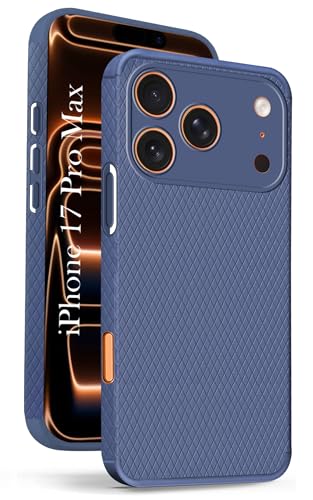 Image of Jkobi Liquid Silicone Back Cover Case for Apple iPhone 17 Pro Max (Camera Protection | Side Grip Texture | Soft and Flexible)