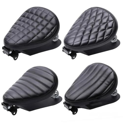 Selle solo moto rétro en PU de qualité supérieure avec support en acier robuste