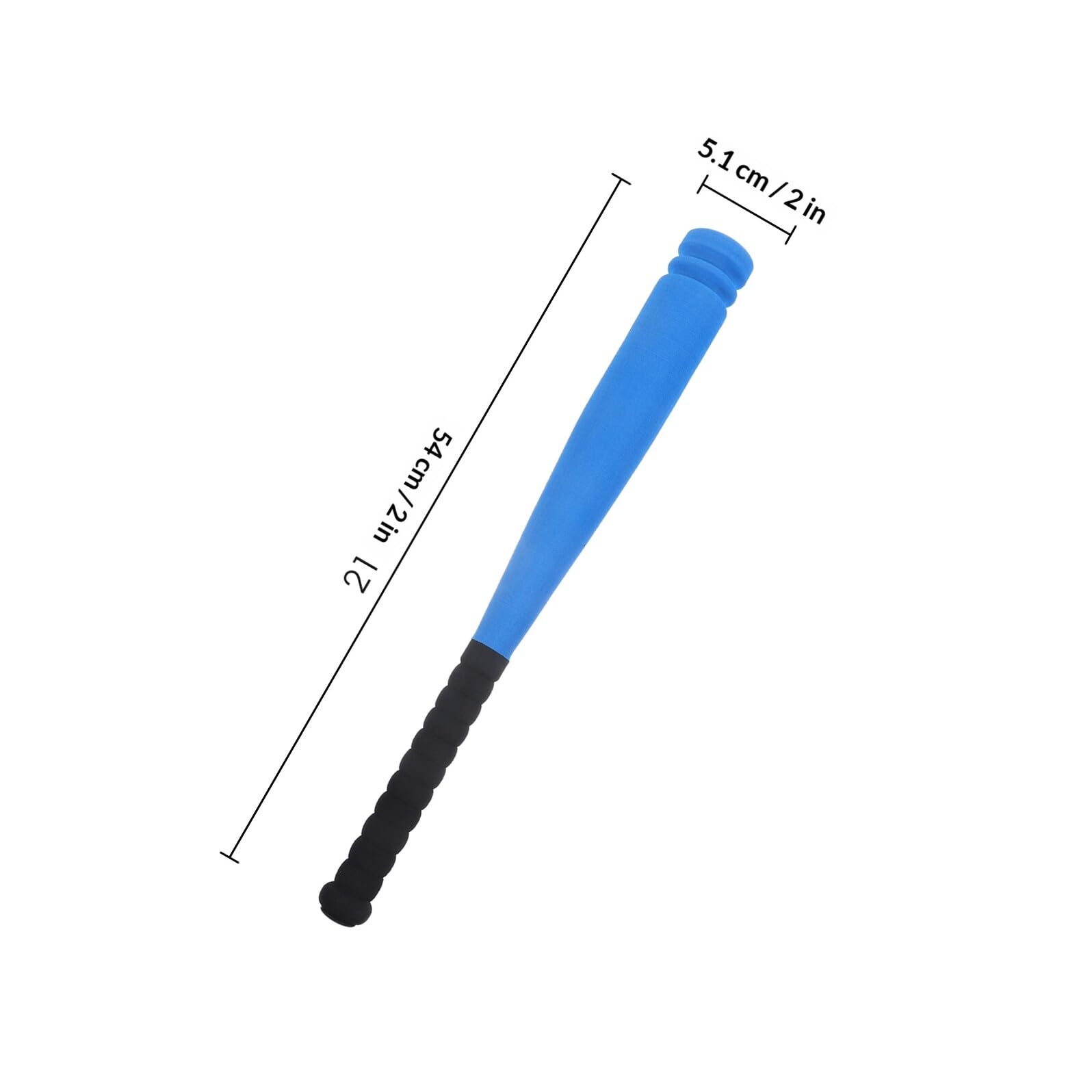Veemoon Batte de Baseball en Mousse Bleue 54 Cm pour Garçon et Filles 3-5 Ans de Baseball Sûr et Léger pour Jeu Extérieur et Apprentissage Couleur Aléatoire