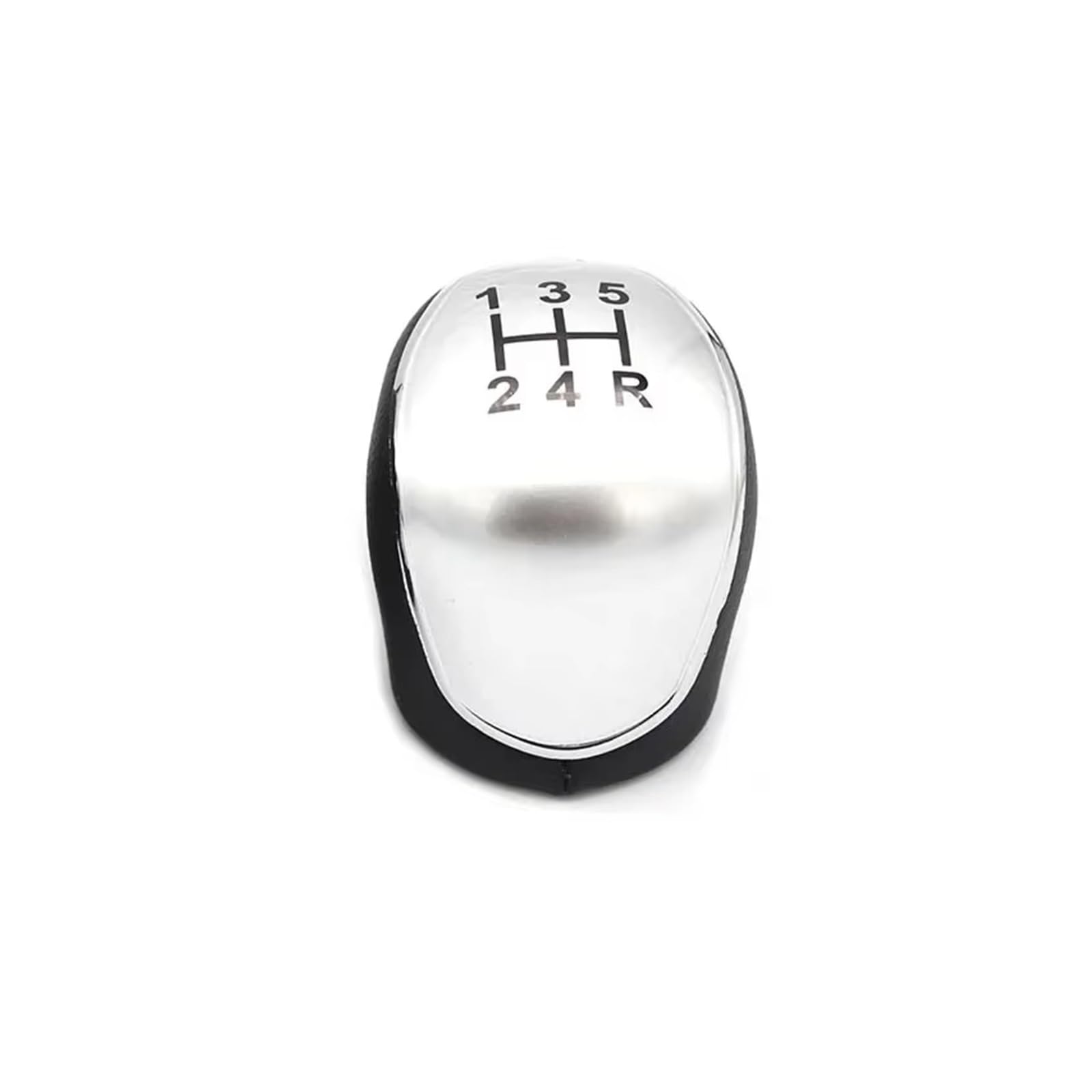 Tpsobru 5-Speed Silver Shift Gear Lever Knob For C-Max For Focus Mk2 Mk3 For Grand For Galaxy For Kuga For Custom Gear Shift Knob Head Manual Shifter Lever Headball Car Gear Shift Cover(5-Speed Silver)