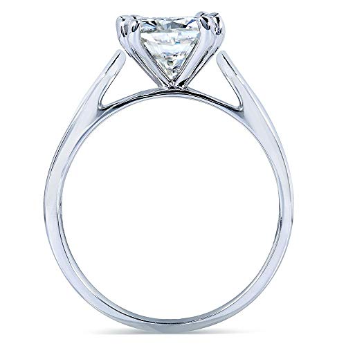 Kobelli Cushion-cut Moissanite Solitaire Engagement Ring 2 CTW 14k White Gold3
