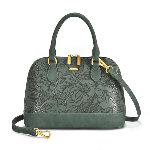 Image of LOVEVOOK Purse for Women Crossbody Bags Classic Double Zip Top Handle Dome Satchel Bag