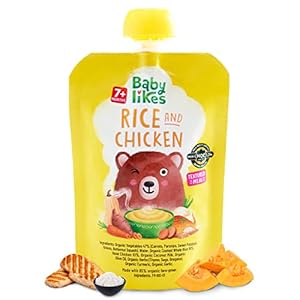 Baby Likes Halal Organic Rice and Chicken 6 pouches x 130g for 7+ months