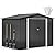 DWVO 8'x6' Large Metal Outdoor Storage Shed, Heavy Duty Tool Storage Sheds for Backyard Patio Lawn - Ideal for Bicycles, Garden Tools, and Lawn Equipment, Easy-to-Assemble, Dark Gray