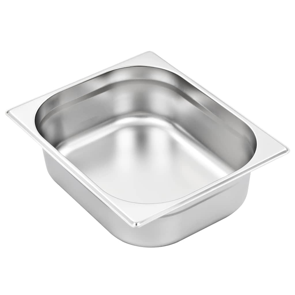 Gastronormbehälter 4 Stk. GN 1/2 100 mm Edelstahl Stapelbar