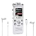 Voice Recorder-16GB Voice Activated Recorder with Variable Speed Playback,Sound Recorder Built in Ultra-Sensitive Microphones and MP3 Player,Digital Voice Recorder for Lectures and Meetings