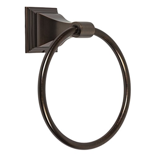 4-Piece Bathroom Hardware Accessory Set With 24\" Towel Bar - Oil Rubbed Bronze