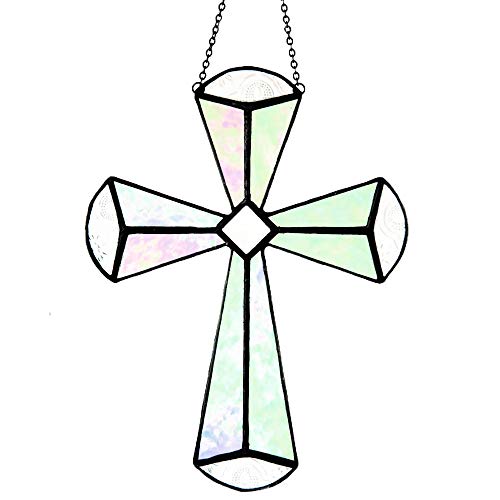 J Devlin Sun Catcher - Stained Glass Window Ornament for Baptism Confirmation First Communion - 180