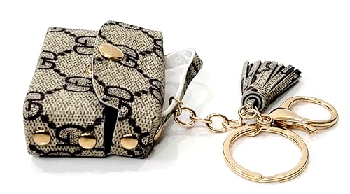 Image of JSR Designer Mini Bag Keychain with Tassel, Gold Chain, Multiple Patterns, Fashion Accessory For Car Bike Purses And Gifting