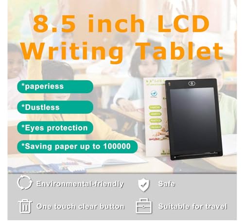 Image of Katty Mao LCD Writing Tablet, Digital Drawing Pad with Colorful Display, Electronic Notepad for Notes and Sketches (Multicolour, Pack of 1) (8.5 inch inch)