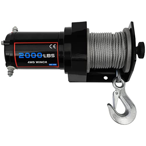 Winch eléctrico 12V 2000LB OCPTY para Jeep Wrangler miniatura 6