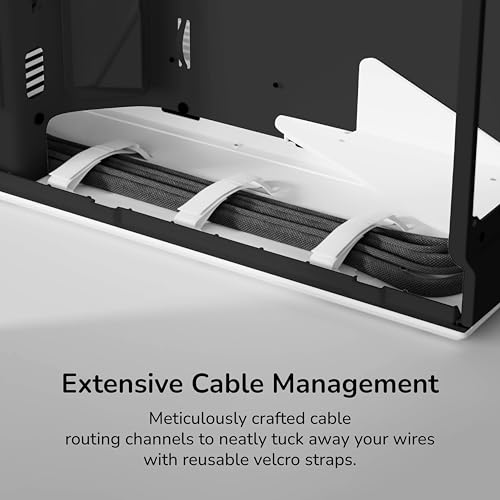 Image of Hyte Y70 Modern Aesthetic Gaming PC Case - Panoramic Glass | High-Airflow Design | Cable Management | Dual Chamber ATX Mid-Tower Chassis | 10 Fan Capacity | Luxury PCIe 4.0 Riser Cable - Black /White