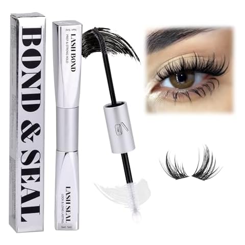 Bond and Seal Lash Glue Strong Hold Eyelash Adhesive Waterproof Cluster Lashes Glue Long Lasting DIY Lash Extensions at Home Lash Bond and Seal Eyelash Glue Y2K Individuals Lashes Glue by Mavphnee Cover