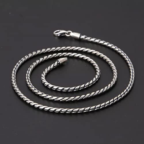 Collier chaîne en Argent Sterling s925 masculin, bijou durable d'une brillance pure - 3