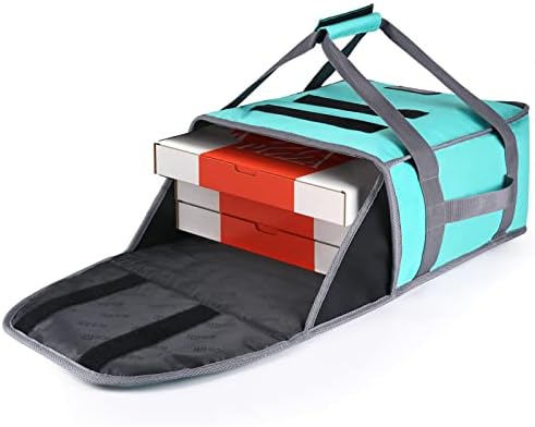 iceMi Pizza Bags for Delivery 22" X 22" X 9"Insulated Pizza Delivery Bag Moisture Free for Catering Food Delivery,Restaurant,Cookouts (Green)