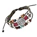 Nurbo Women Lady Men's Bohemia Style Beaded Multilayer Hand Woven Bracelet Pendent Charm Wrist Bangle Wristband Fashion Jewelry