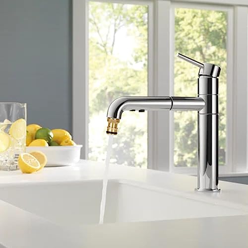 flintronic 2 Stück Universal-Wasserhahnanschluss, Schnellanschluss-Satz, Wasserhahn schlauchanschluss, Universal Armaturenanschluss mit Innengewinde und Außengewinde, für Gartenküche Waschmaschine