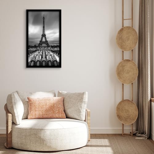 Americanflat 16x28 Picture Frame with Polished Plexiglass - Black Picture Frame - Wide Photo Frames Made of Engineered Wood for Vertical or Horizontal Wall Display - Epic Collection - Black