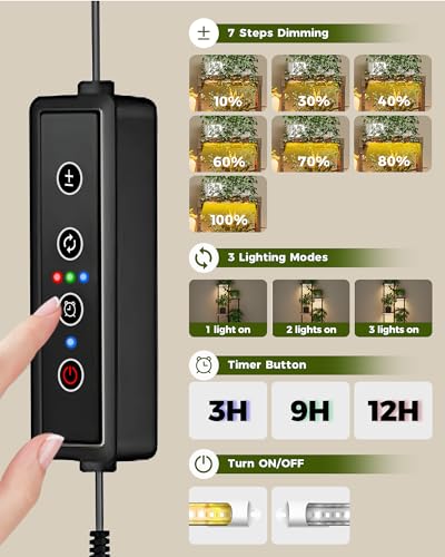 Support de plantes avec lampe de croissance LED Bamworld pour optimiser la photosynthèse
