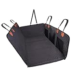 SYAYOUHIN 犬 車 シート ドライブシート 後部座席 犬用 シートカバー 防水 飛び出し防止 耐荷重120KG 通気性メッシュ 車シート保護 車に乗せる SUV・セダン・ハイブリッドカー向け 小 中 大型犬 柴犬 コーギー用