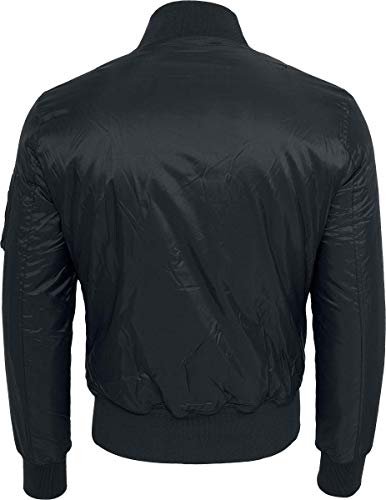 Urban Classics Basic Bomber Jacket Homme, Noir (7), M - Image 4