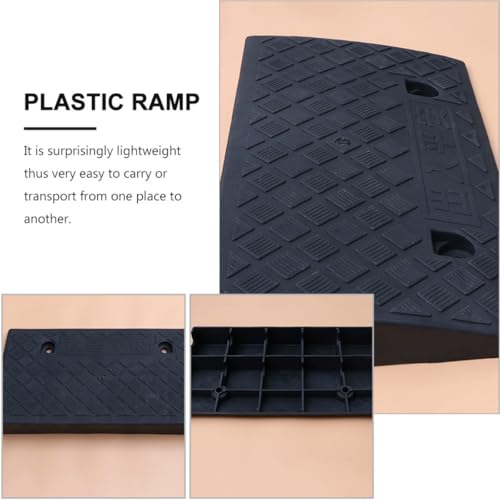 Rampa para cargar vehículo 50x27x9 cm plástico negro miniatura 3