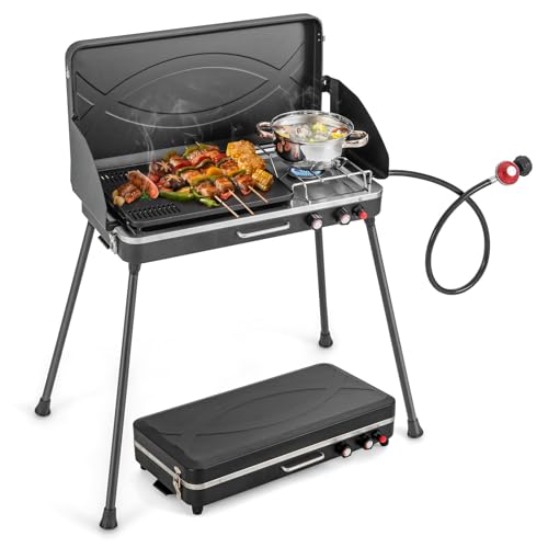 Giantex Portable Propane Grill & Stove 20,000 BTU