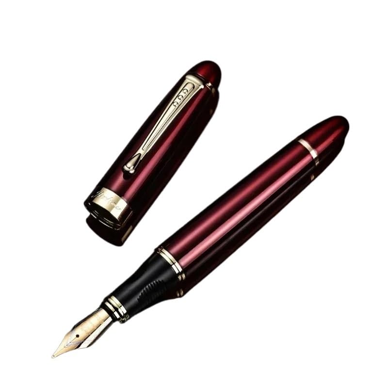 Stylo-plume ergonomique noir mat pour écrire sans fatigue au bureau