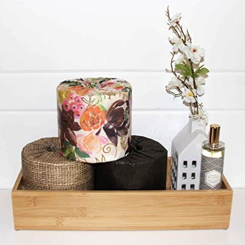 Decorative Toilet Paper Covers, 9 Paper Wraps, 3 of Each of