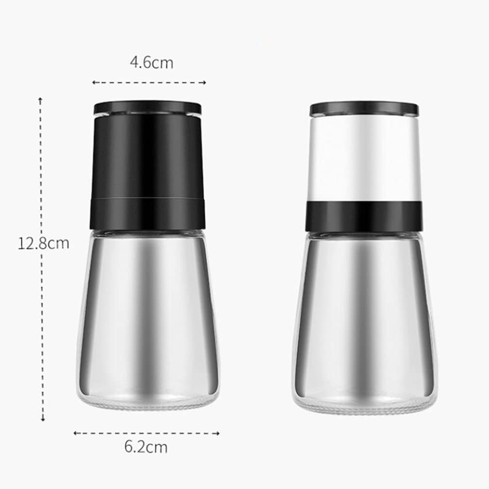 Hemoton 1set Manual Glass Pepper Coarseness for Kitchen Assorted Color for Grinding Pepper Cumin and Moisture Design