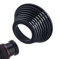 Filteradapter für Kameras Ringe Set,Metallische Kamera Objektiv Filter Ring,Fotofilteradapter,Objektivadapter aus Metall,Objektiv Adapter Filter Reduzierringe,Durchmesser von 37 mm Bis 82 mm Tokaneit