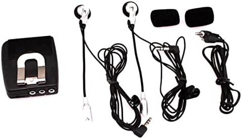 ZEZEFUFU Portable Audio Wired Headset Motorcycle Intercom Host with Headphones Kit Helmet Earphone image 4