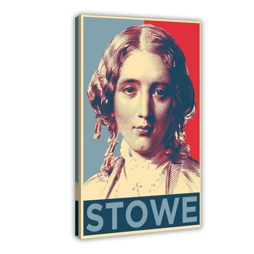 OIQUTGNG Harriet Beecher Stowe - Póster en lienzo para pared, 60 x 90 cm