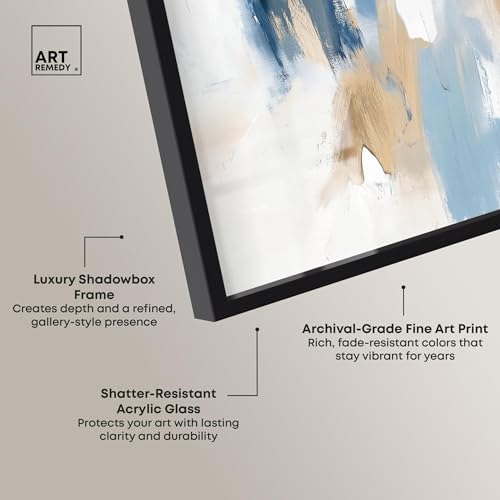 Art mural abstrait bleu pour raviver un mur blanc vide