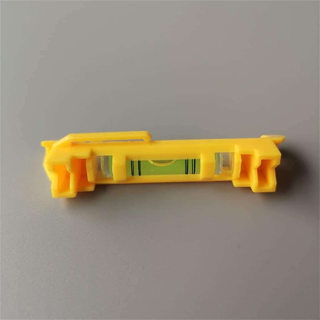 Mini Line Hanging Spirit Level Brick Laying String Bubble Hanger Hand Tool Measuring (Color : As Shown, Size : One Size) (Yellow One Size)