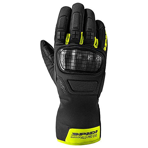 Spidi Alu-Pro Evo Motorrad Handschuhe Schwarz/Gelb S
