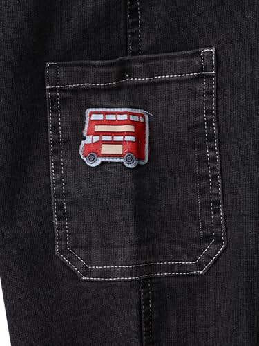 Image of Nautinati Boys Cotton Denim Jeans with Value-Added Detailing | Age 2-10 Years