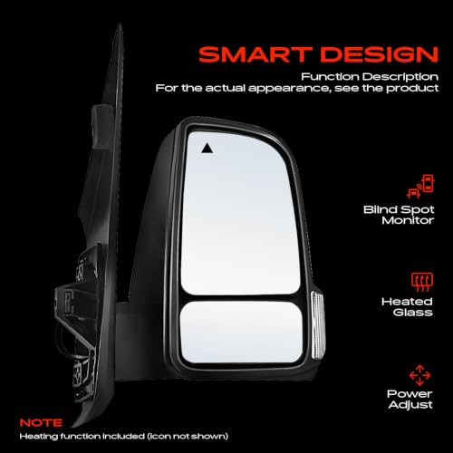 A-Premium Pair (2) Driver and Passenger Side Power Door Mirror by A-Premium - Used condition - Image 3