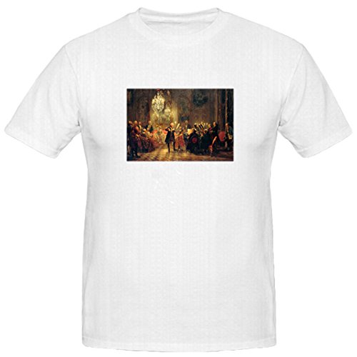 T-shirt Adolph Menzel Friedrichs du grand Sanssouci blanc XXXXXL