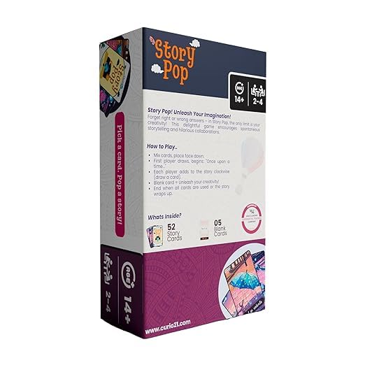 Image of Story Pop - Storytelling Card Game for Kids, Families & Adults | Perfect Ice-Breaker for Parties | Boosts Imagination & Creative Thinking | Fun & Educational Gift for Ages 14+