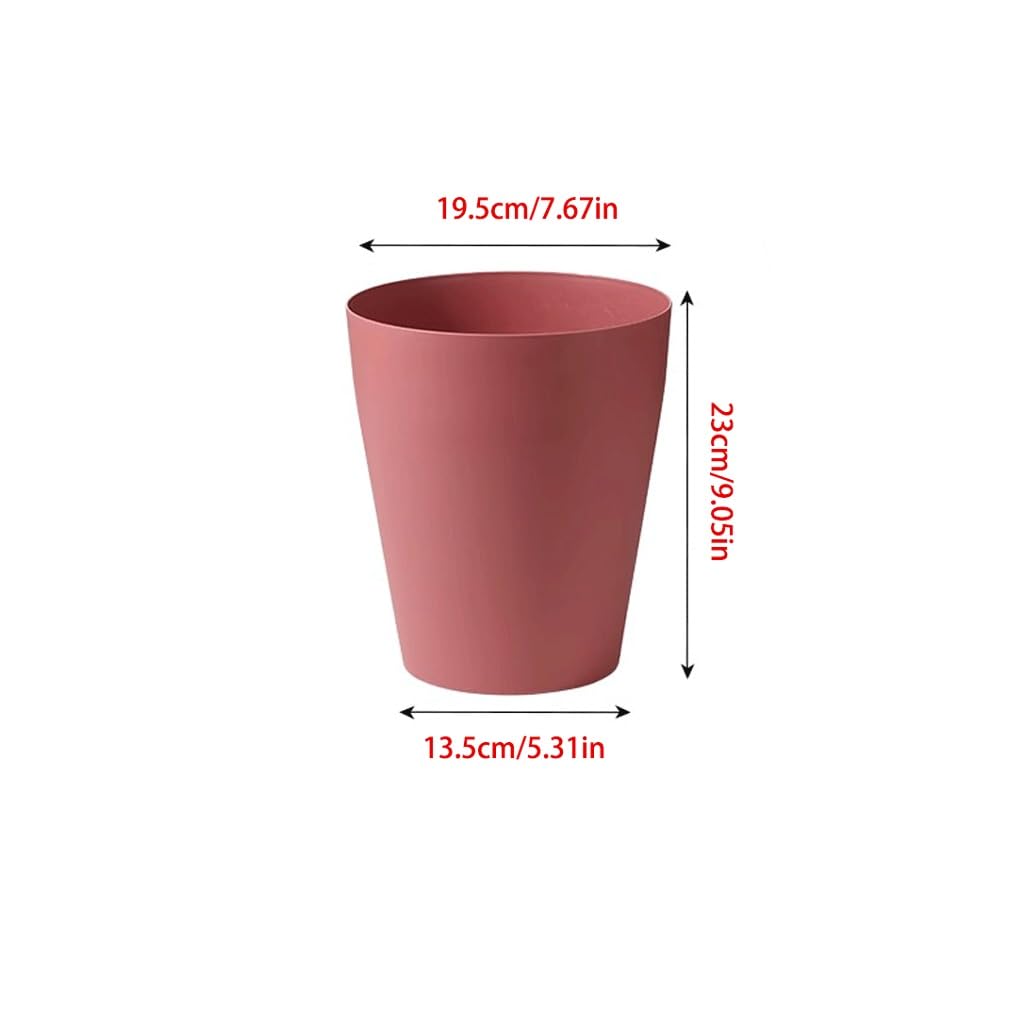 Papelera Cubo De Basura Doméstico Sencillo Y Redondo For Sala De Estar, Dormitorio, Cocina, Baño, Gran Capacidad, Oficina, Papelera Papelera De Cocina(C)