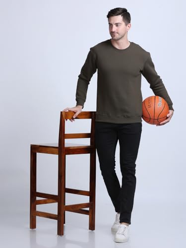 Image of SPUNN Men's Cotton Round Neck Full Sleeves Sweatshirt.