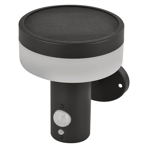 - Lampada da parete a LED solare TERION con sensore di movimento per casa e giardino - Illuminazione impermeabile da con luminosità 200 lm bianco caldo - Cassa in