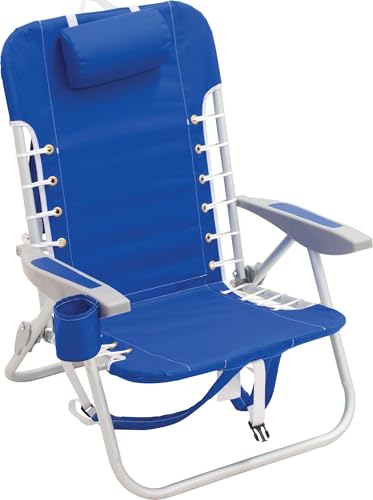 RIO Beach 4-Position Lace-Up Backpack Folding Beach Chair