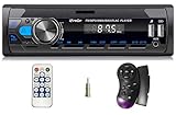 iFreGo Autoradio Bluetooth, Auto Radio, 1 Din Bluetooth Autoradio mit Freisprecheinrichtung USB/TF/MP3 Player/AUX in, FM Radio mit Lenkradfernbedienung/Fernbedienung