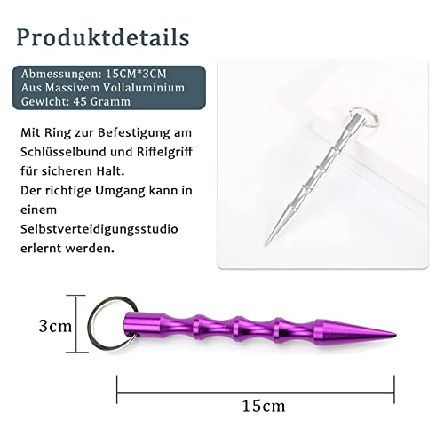 Kubotan Aoory 5 Stück Selbstverteidigung Druckverstärker