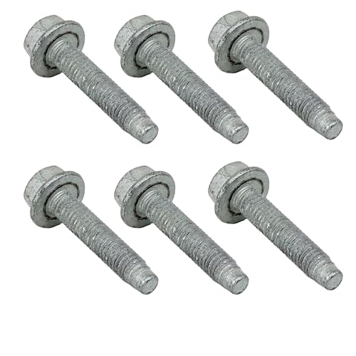 Multipurpose Bolts 6mm x 1.0 x 30mm Length M6 for GM 11588714 Set of 6 Bolts